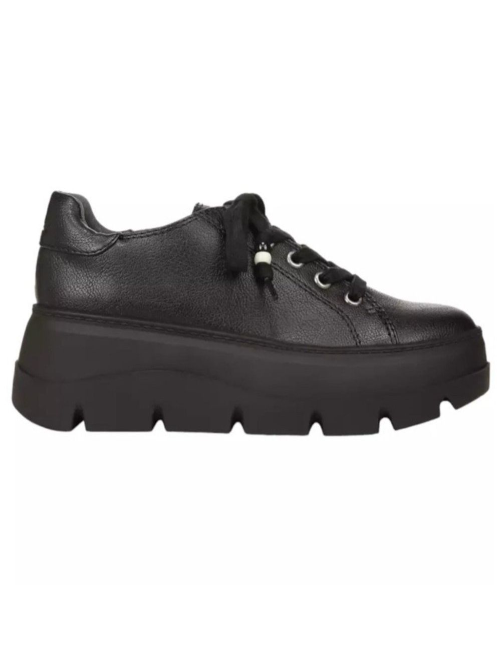 Zodiac Bea Platform Lace-Up Sneakers Black Size 8.5